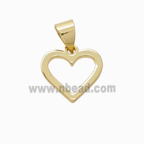 Copper Heart Pendant Gold Plated