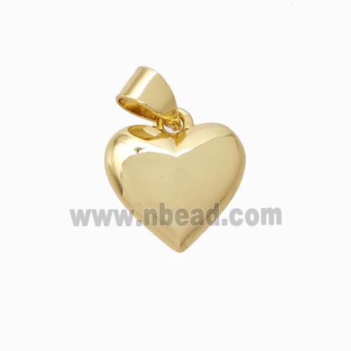 Copper Heart Pendant Gold Plated