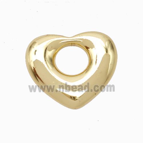 Copper Heart Pendant Gold Plated