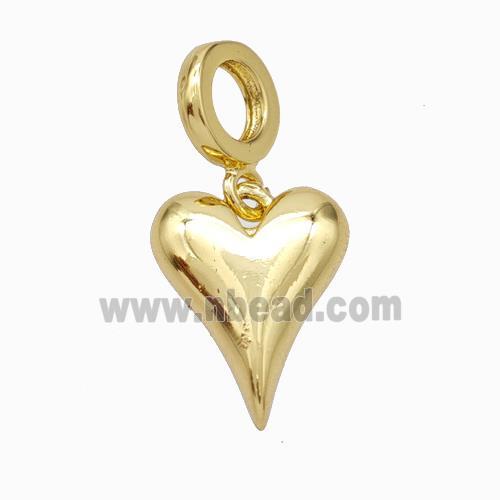 Copper Heart Pendant Gold Plated