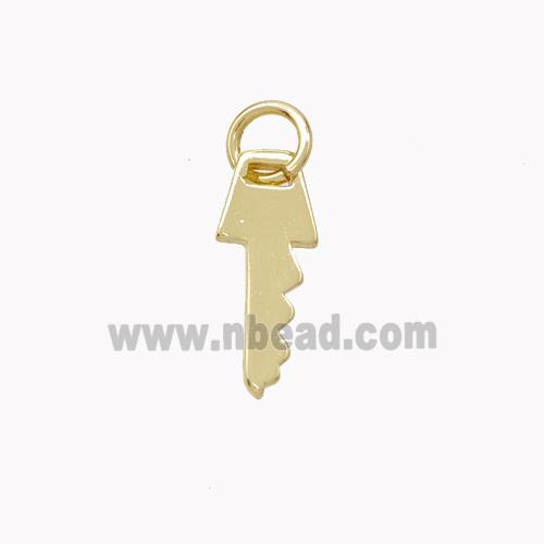 Copper Key Pendant Gold Plated