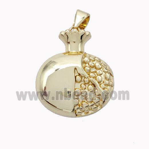 Copper Pomegranate Pendant Gold Plated