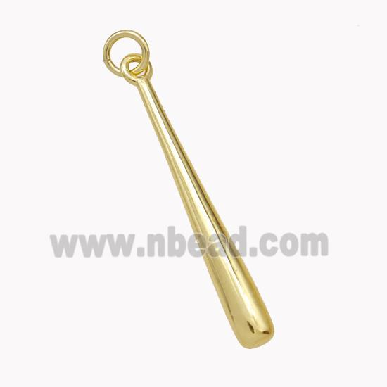 Copper Stick Pendant Gold Plated