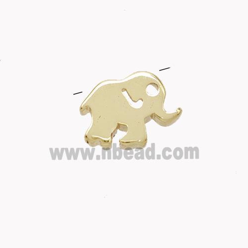 Copper Elephant Pendant Gold Plated