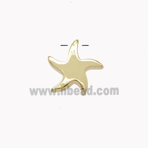 Copper Starfish Pendant Gold Plated