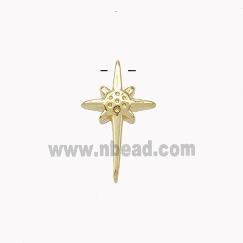 Copper Northstar Pendant Gold Plated