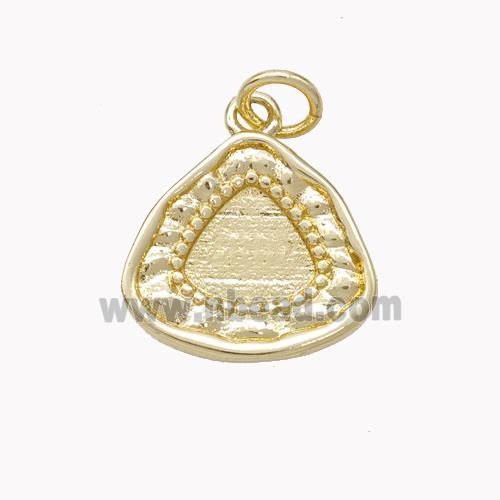 Copper Triangle Pendant Gold Plated