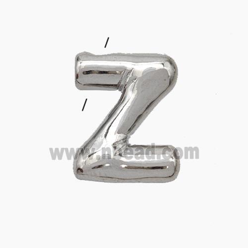 Copper Letter-Z Pendant Platinum Plated