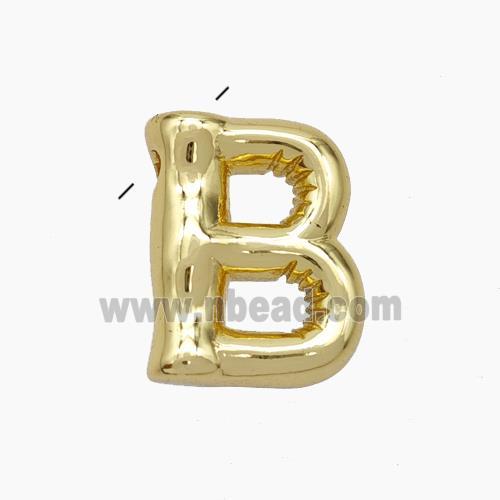 Copper Letter-B Pendant Gold Plated