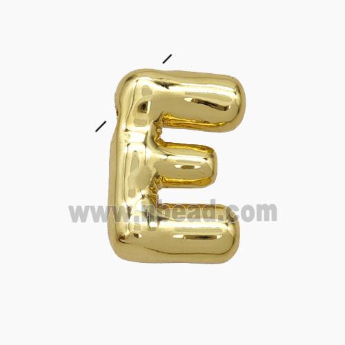 Copper Letter-E Pendant Gold Plated