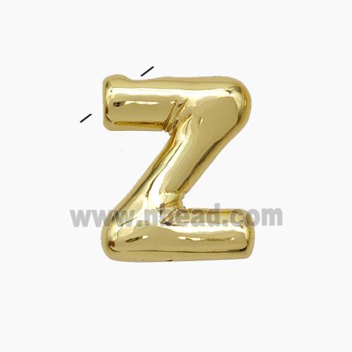 Copper Letter-Z Pendant Gold Plated