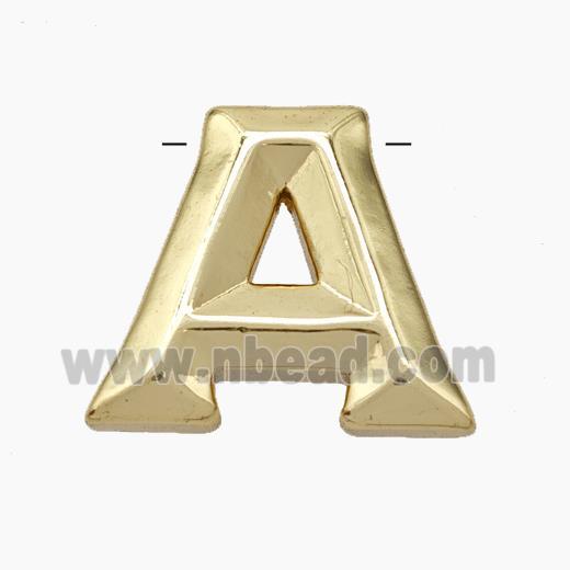 Copper Letter-A Pendant Gold Plated