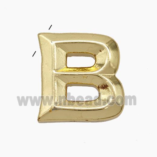 Copper Letter-B Pendant Gold Plated