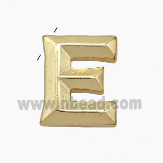 Copper Letter-E Pendant Gold Plated