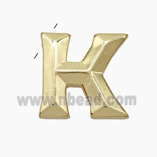 Copper Letter-K Pendant Gold Plated