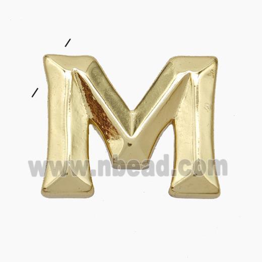 Copper Letter-M Pendant Gold Plated