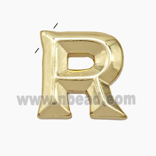 Copper Letter-R Pendant Gold Plated