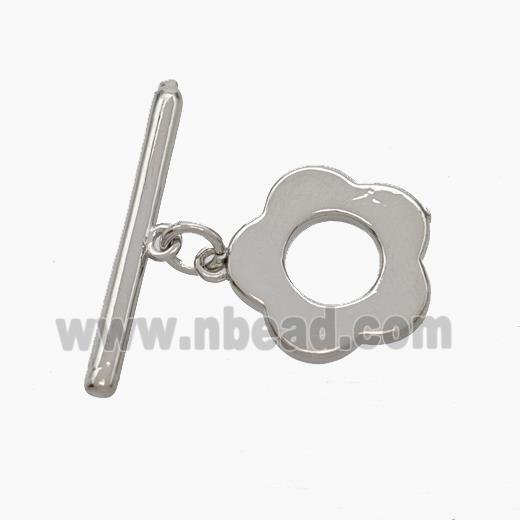 Copper Toggle Clasp Platinum Plated