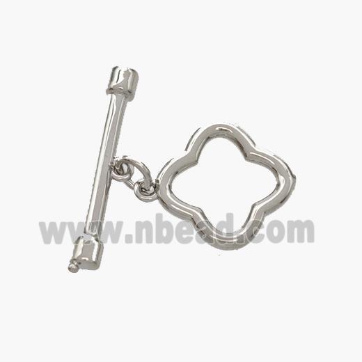 Copper Toggle Clasp Platinum Plated