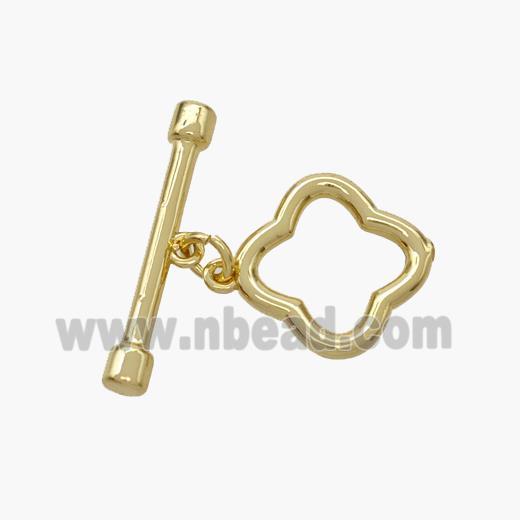 Copper Toggle Clasp Gold Plated