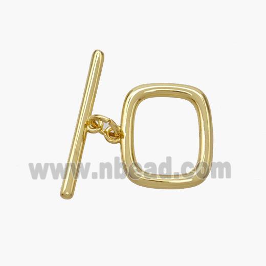 Copper Toggle Clasp Gold Plated