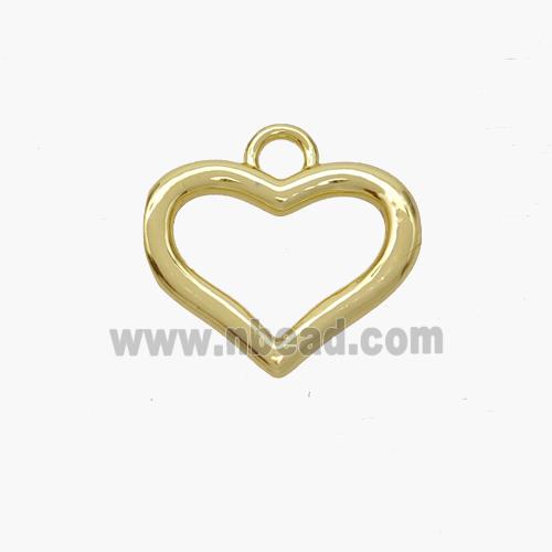 Copper Heart Pendant Gold Plated