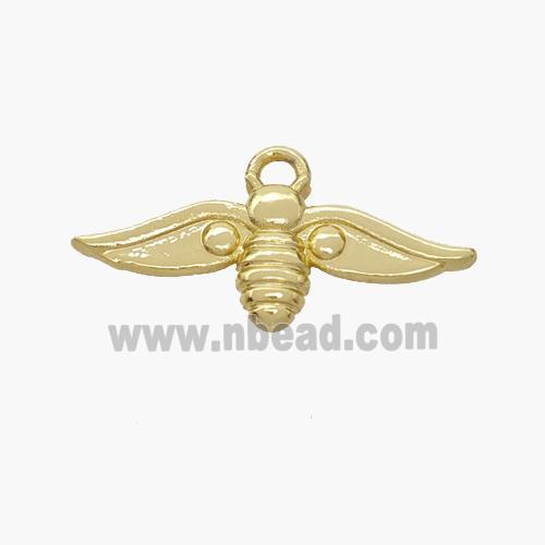 Copper Honeybee Pendant Gold Plated