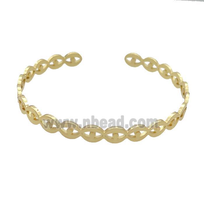 Copper Bangle Gold Plated