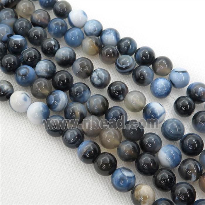 round Agate beads, dye