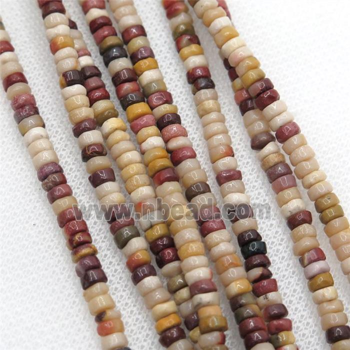 Mookaite heishi beads