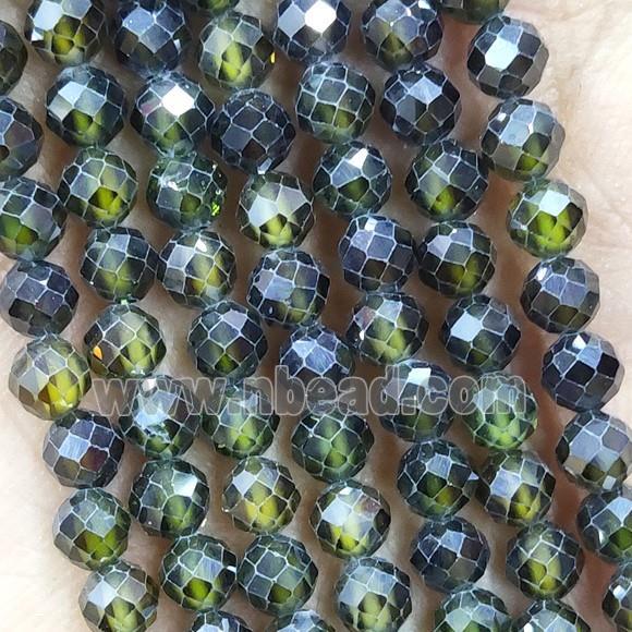 Green Cubic Zircon Beads Faceted Round