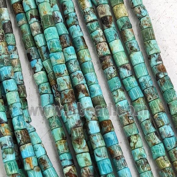 Natural Hubei Turquoise Heishi Beads Green Blue