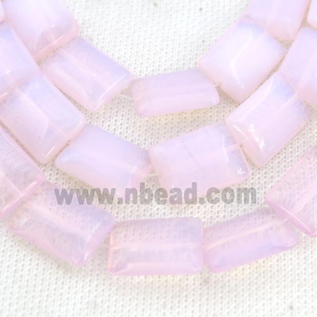 Pink Opalite Rectangle Beads