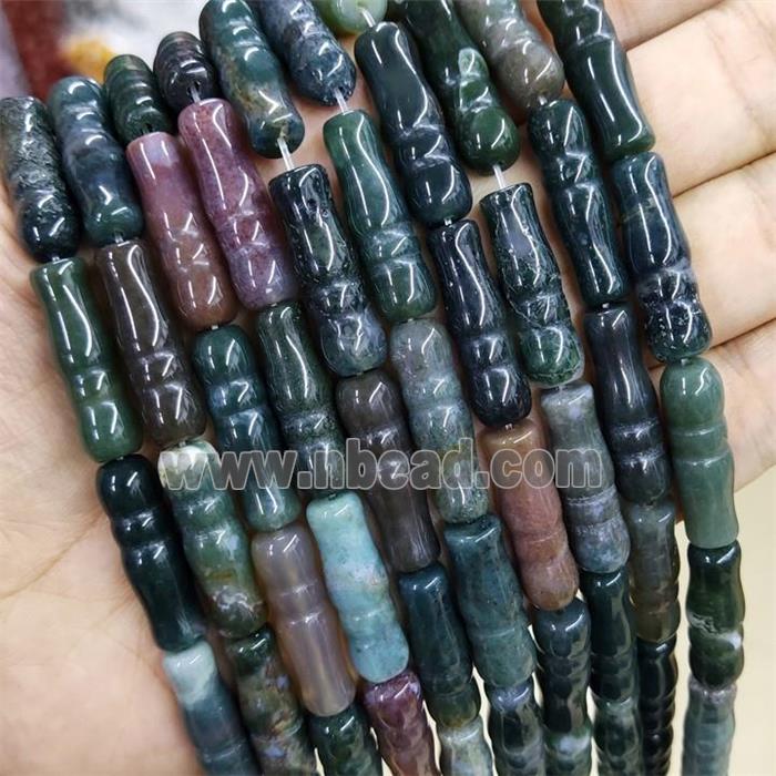 Indian Agate Tube Beads