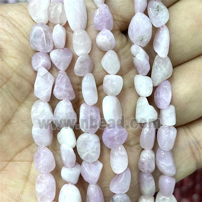 Natural Kunzite Chips Beads Lavender Freeform