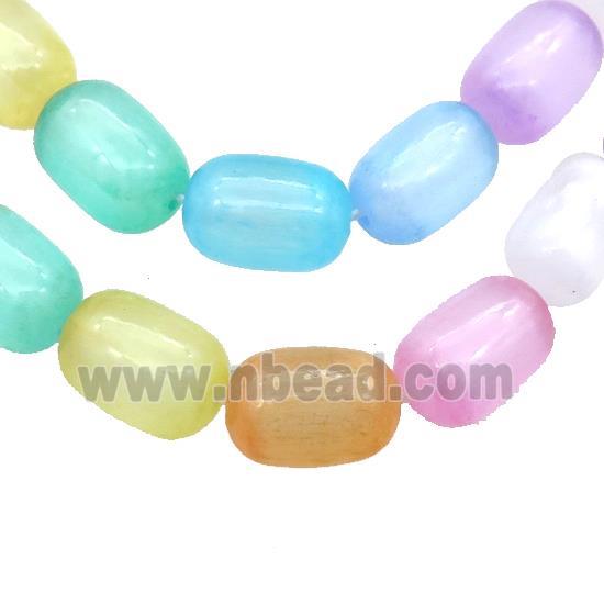 Selenite Beads Barrel Mixed Color