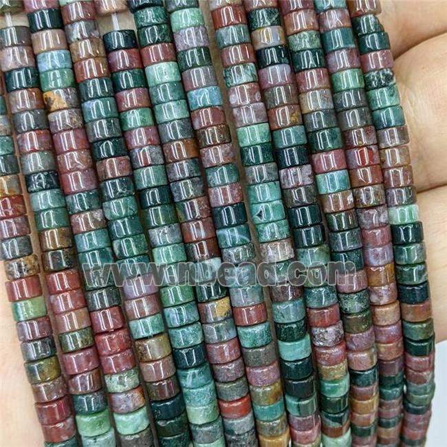 Natural Indian Agate Heishi Beads Multicolor