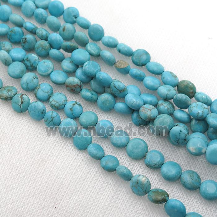 Magnesite Turquoise circle beads