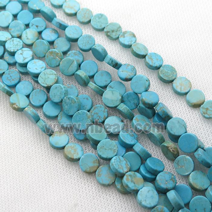 Magnesite Turquoise circle beads
