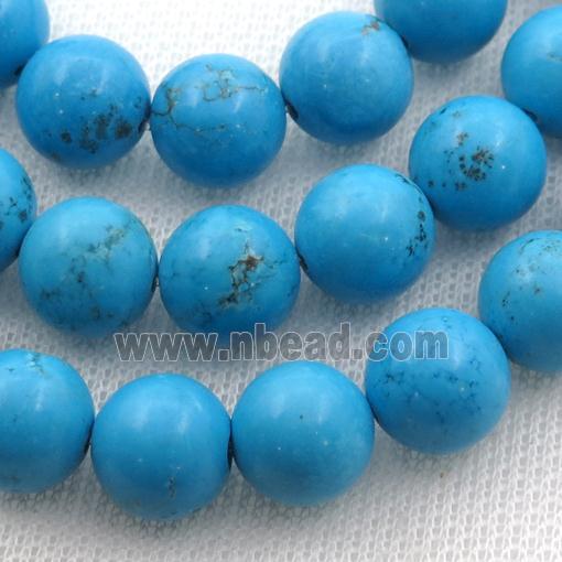 round blue Magnesite Turquoise beads