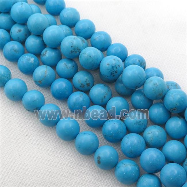 round blue Magnesite Turquoise beads