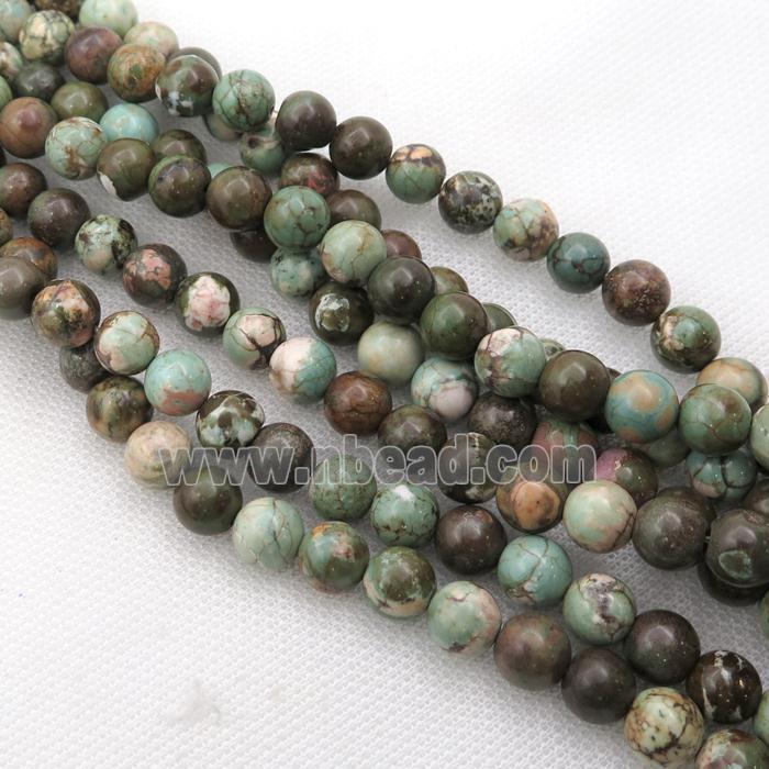 round Magnesite Turquoise beads