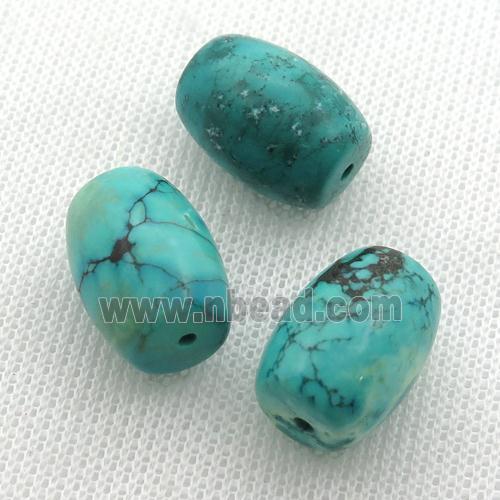 Sinkiang Turquoise barrel beads