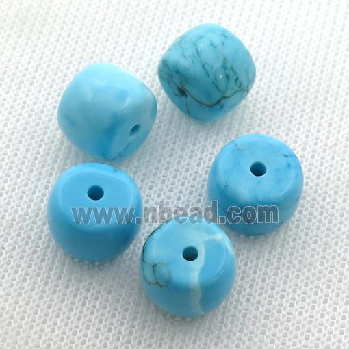 blue Sinkiang Turquoise rondelle beads