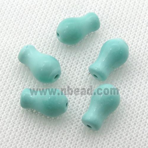 green Sinkiang Turquoise vase beads