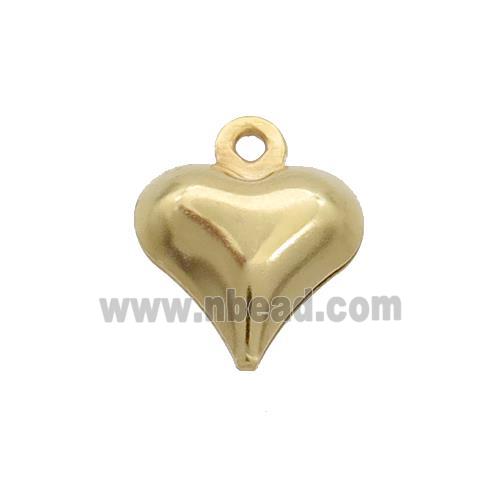 Stainless Steel Heart Pendant Gold Plated