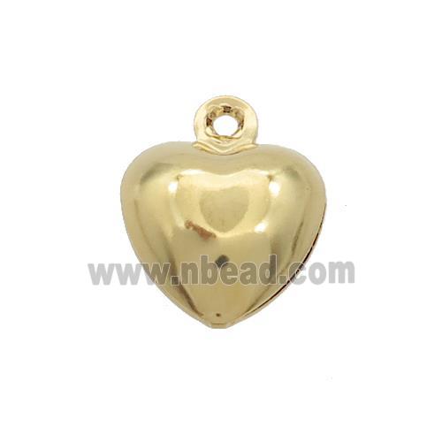 Stainless Steel Heart Pendant Gold Plated