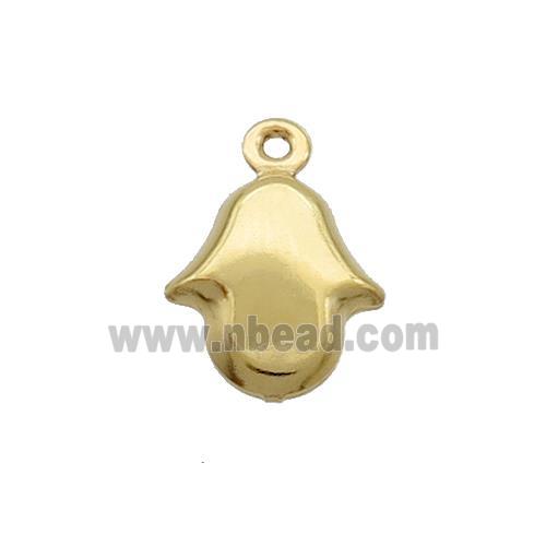 Stainless Steel Hamsahand Pendant Gold Plated