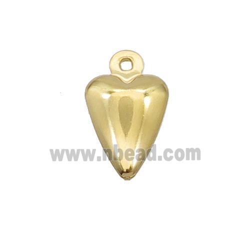 Stainless Steel Heart Pendant Gold Plated