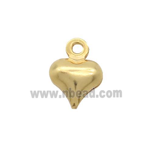 Stainless Steel Heart Pendant Gold Plated